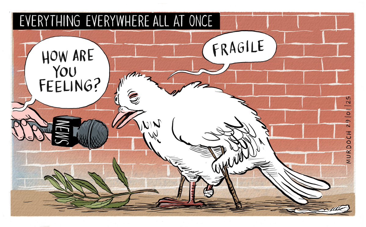 How are you feeling?
A #cartoon from the beginning of the year. 
Things aren’t looking any better. #War #USA #Iran #Israel