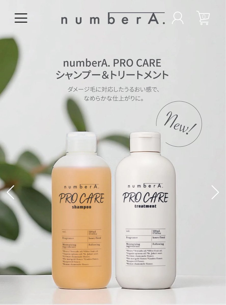 やっと納得のいくシャンプー&トリートメントにリニューアルできました