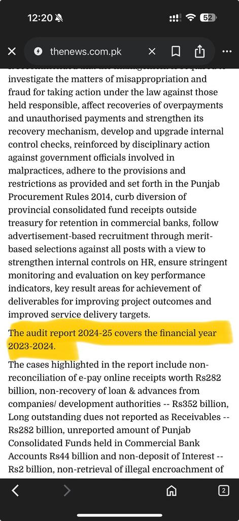 یہ آڈٹ رپورٹ 24-2023 کے مالی سال کی ہے بےشرم انسان