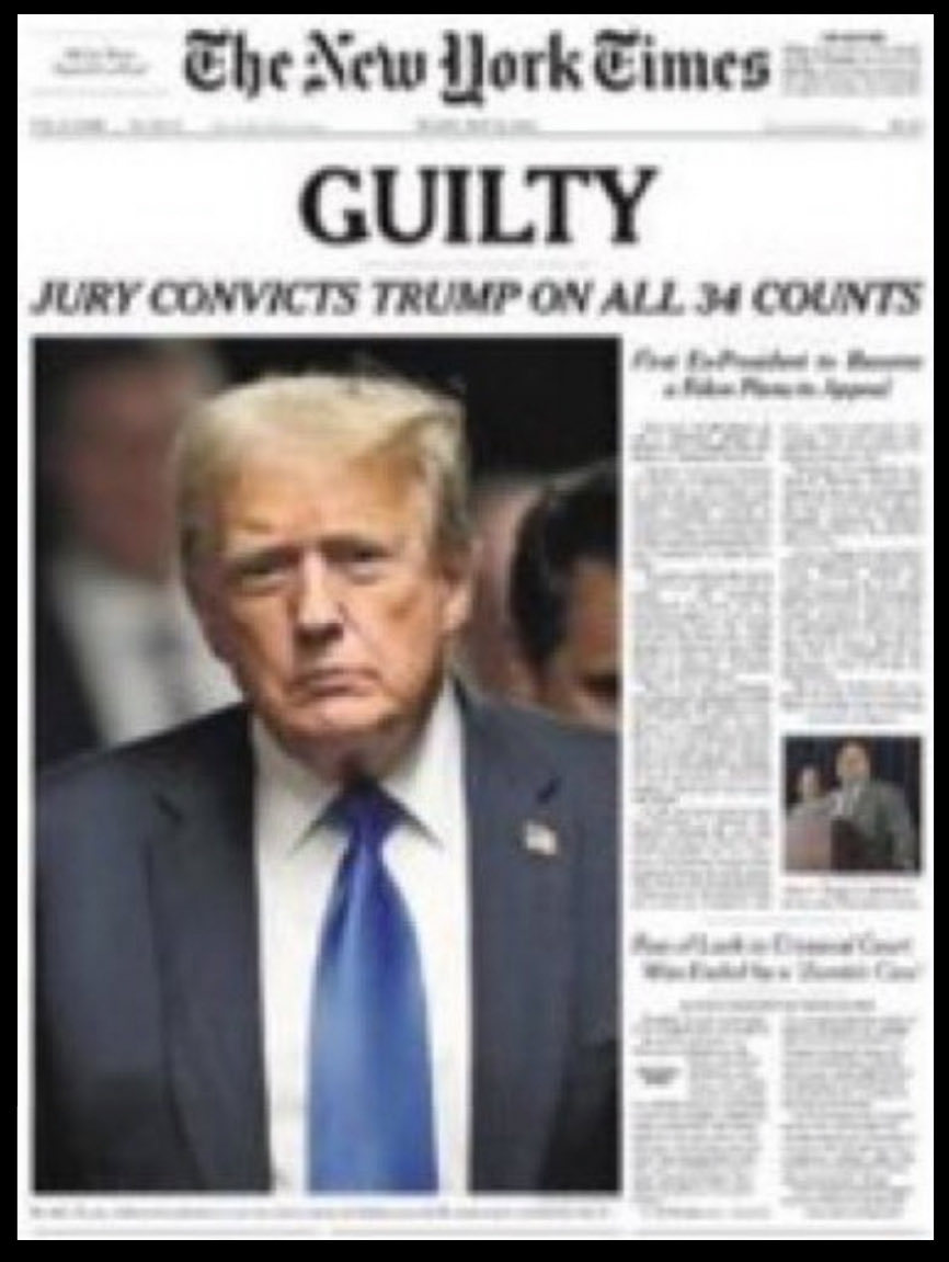Raise a ✋ if you think a convicted felon is UNFIT to be Commander in Chief! 🙋‍♂️