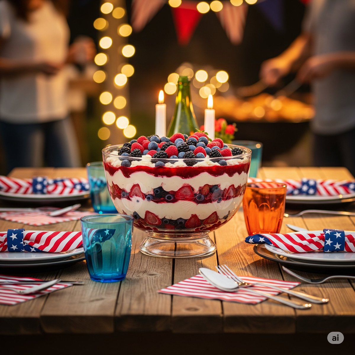 ViralFoodHacks's tweet photo. It’s officially time to start planning the 4th of July menu, and this Red, White, and Blue Berry Trifle is always a winner. ❤️🤍💙

Festive, delicious, and no-bake!

#4thofJuly #Dessert #recipe https://t.co/CnLe8TYhL8