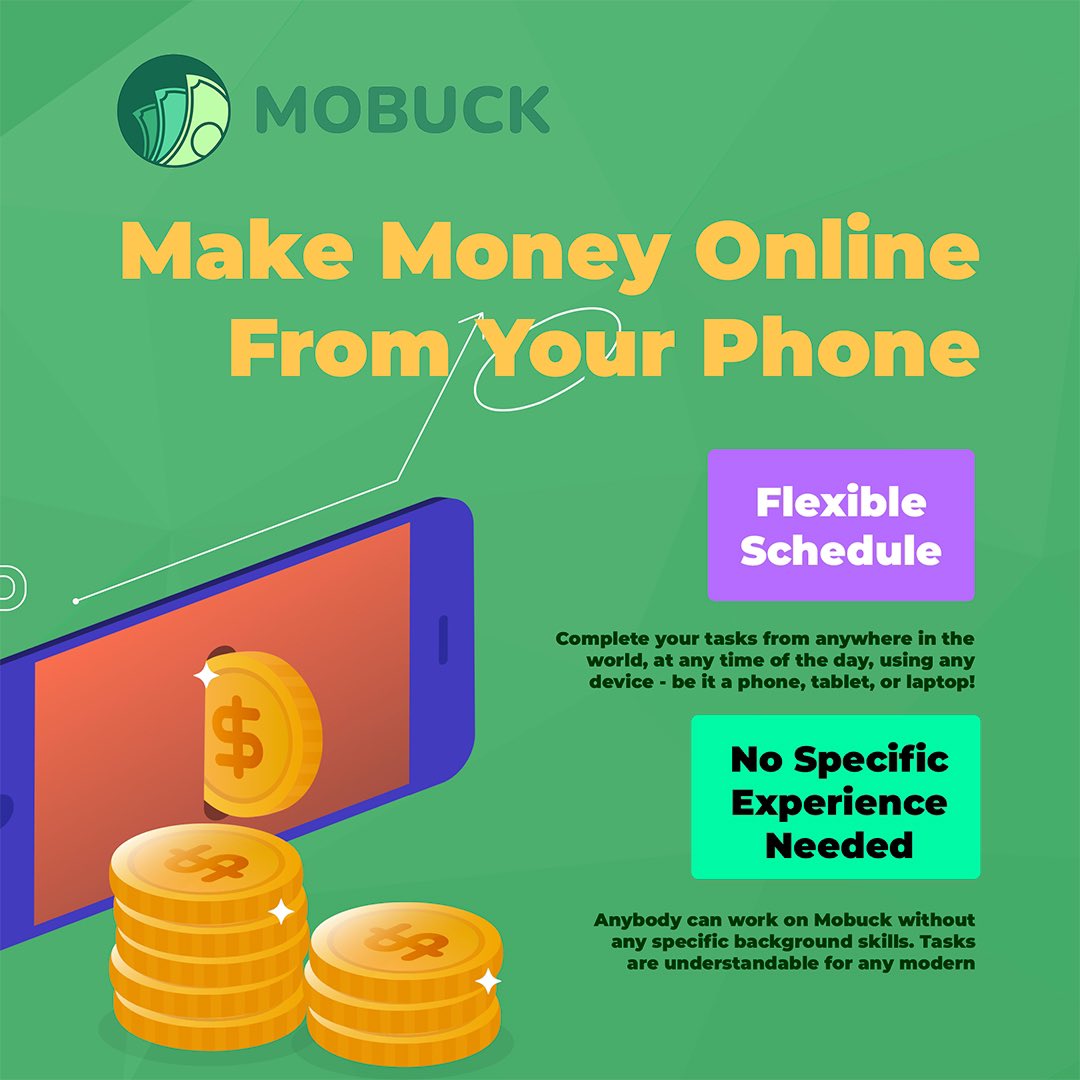 mobuck.com/r/carlayshas

Want to make $200 today? On Mobuck you can make money by using your social media accounts and completing tasks as simple as playing games! Join Mobuck through my link and get a $15 signup bonus - mobuck.com/r/carlayshas