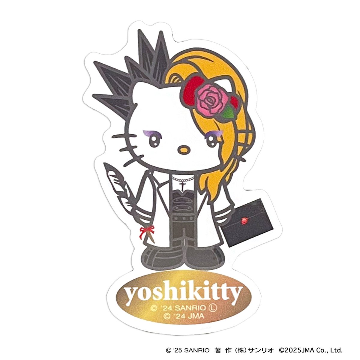 ⭐タフステッカー ホワイトコート  ⭐

ホワイトコート姿がカッコイイyoshikitty！耐水加工・UVカットのステッカーです。
スマホやノートPCなど、いつも使うアイテムに貼って気軽に楽しめる☆

詳しくはコチラ
asunaro.shop-pro.jp/?pid=179715715

<a href="/YoshikiOfficial/">Yoshiki</a>
#yoshikitty #yoshiki #xjapan  #hellokitty