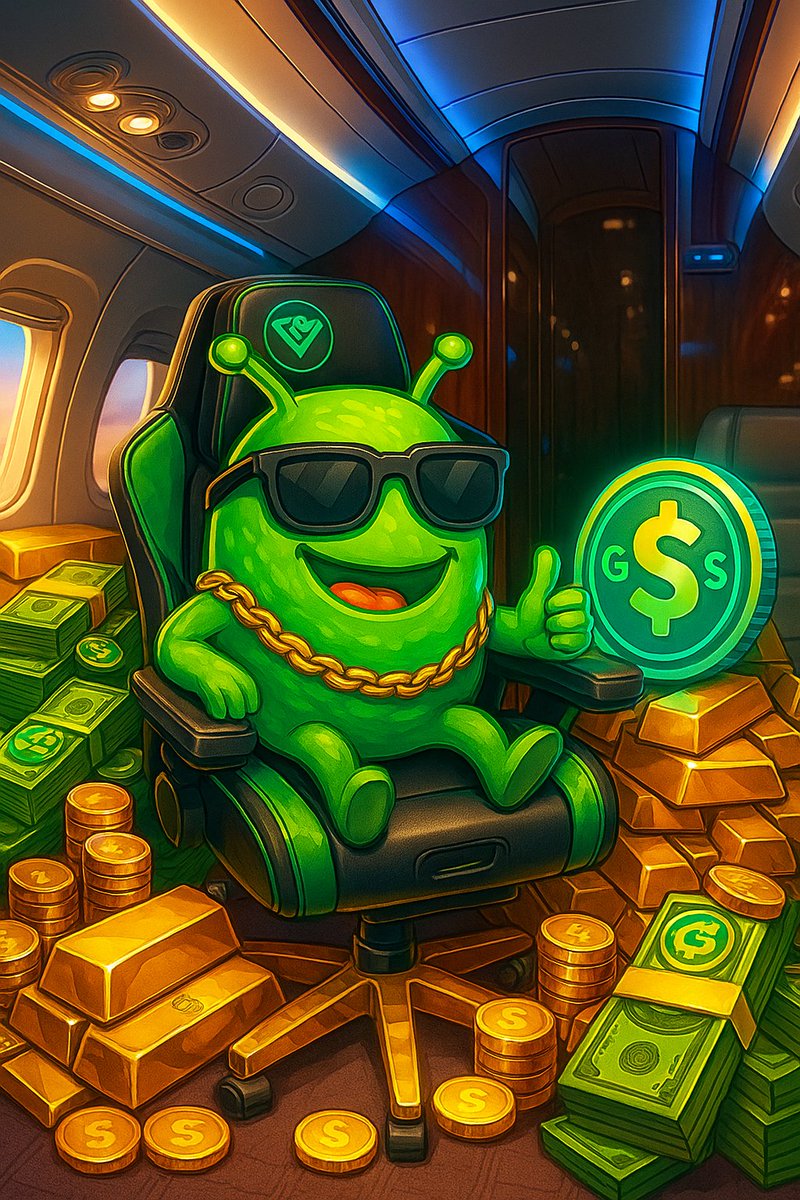 erbicho50's tweet photo. 💸 Erbicho just touched down in crypto luxury!
Private jets, gold bars, stacks of cash — that’s how $GSYS rolls.
This alien isn’t here to visit Earth… he's here to take over the blockchain. 🚀🛸 @Rulando_Fun @Rolando_GSYS 
#rulandofun #blue20 $DAGSYS $GSYS https://t.co/SBiQDRszZf