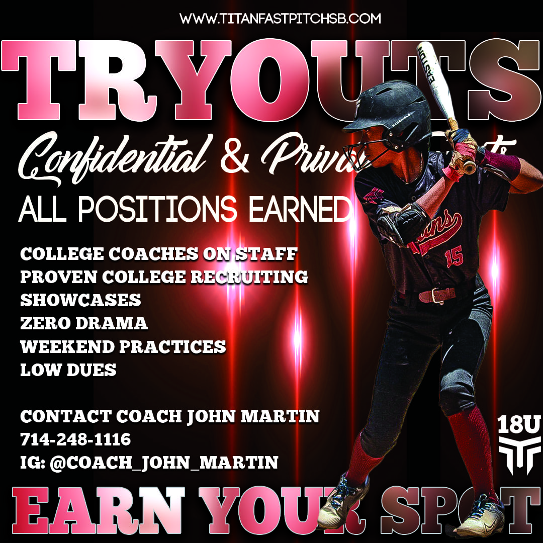 TitansFastpitch's tweet photo. Come earn your spot! Looking for dedicated, hard working, players that want to play in college. Positions are open and earned!  

College Coaches on staff
Get Noticed
Get recruited
Proven College recruiting staff

Contact Coach John 714-248-1116 Confidential or Private tryout. https://t.co/suEAaDwBJ1