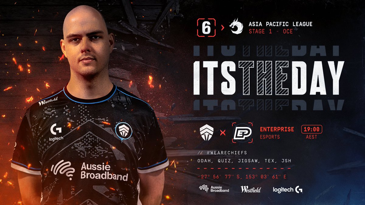 The Chiefs (@chiefsesc) on Twitter photo Nothing ever comes easily, early game jitters are out of the system and now we're ready to lock in 😤
Let's go to war <a href="/enterprise_esp/">ENTERPRISE ESPORTS</a> 💪
🕖 7:00PM AEST
📺 ttv/ZenoxCasts
#WeAreChiefs🛡️ | #CHFWIN🛡️ | #BlastR6 Nothing ever comes easily, early game jitters are out of the system and now we're ready to lock in 😤
Let's go to war <a href="/enterprise_esp/">ENTERPRISE ESPORTS</a> 💪
🕖 7:00PM AEST
📺 ttv/ZenoxCasts
#WeAreChiefs🛡️ | #CHFWIN🛡️ | #BlastR6