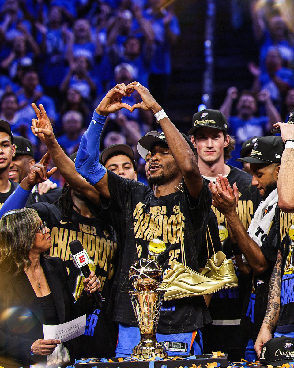 Austin Clay Sparrow (@coach_acsparrow) on Twitter photo As a Lifelong <a href="/okcthunder/">OKC THUNDER</a> Fan … tonight is absolutely the apex of my NBA fandom!
The <a href="/okcthunder/">OKC THUNDER</a> are NBA Champions and I got to share it with my newborn son.
SGA with one of the Greatest Seasons I’ve ever witnessed!
A memory that I can’t wait to tell him about one day 🖤 As a Lifelong <a href="/okcthunder/">OKC THUNDER</a> Fan … tonight is absolutely the apex of my NBA fandom!
The <a href="/okcthunder/">OKC THUNDER</a> are NBA Champions and I got to share it with my newborn son.
SGA with one of the Greatest Seasons I’ve ever witnessed!
A memory that I can’t wait to tell him about one day 🖤
