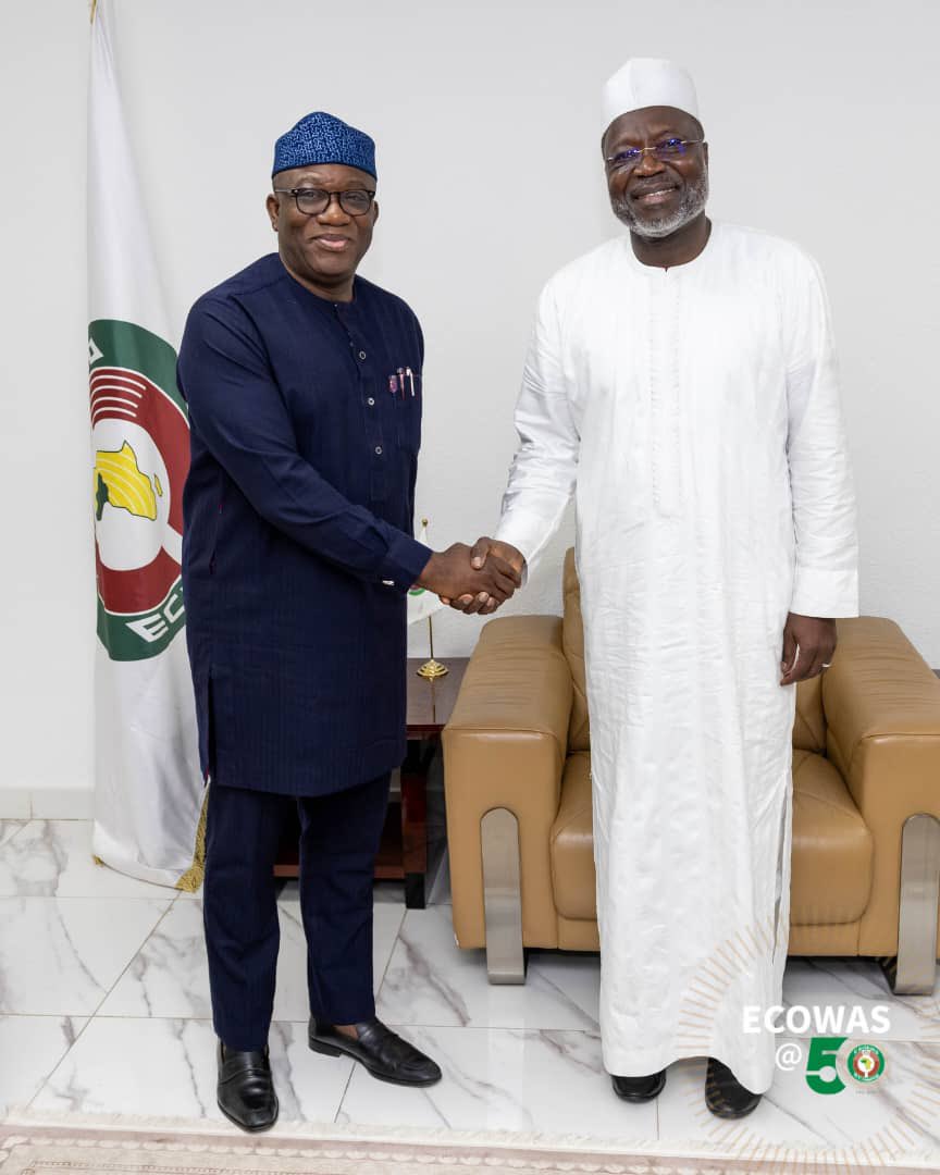 kfayemi's tweet image. In preparation for the Amandla Institute–ECOWAS at 50 High-Level Reflection Conference taking place in Abuja on 24–25 June, I had the honour of paying a courtesy visit to the President of the ECOWAS Commission (@ecowas_cedeao), His Excellency, Dr Alieu Oumar Touray. Having worked…