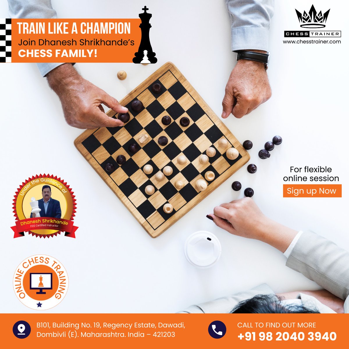 Chess_trainer91's tweet image. 🏆 Train Like a Champion with #FIDEInstructor Dhanesh Shrikhande!

👨‍🏫 30+ yrs of experience | #Onlinecoaching for all levels
🌍 Join a global chess family &amp;amp; master your game!

🌐 chesstrainer.com

#ChessTraining #LearnChessOnline #OnlineChessCoaching #Chess #ChessTrainer