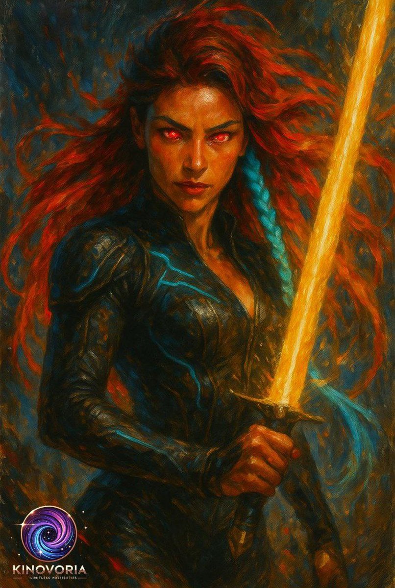 🔥⚔️ VEXA BLAZE: THE FLAMEBEARER OF THE FUTURE ⚔️🔥

She doesn’t wield a sword — she ignites a new epoch with it.
She doesn’t stand her ground — she rewrites it.
She is the storm, the code, the myth in motion.
Each brushstroke of this classic oil painting is a battle cry.
Each