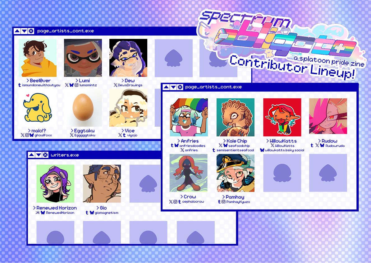 SObligatozine's tweet image. As the release of Spectrum Obligato draws closer, let’s take a moment to appreciate all of the wonderful people who made this project possible- as we present our colorful cast of contributors!