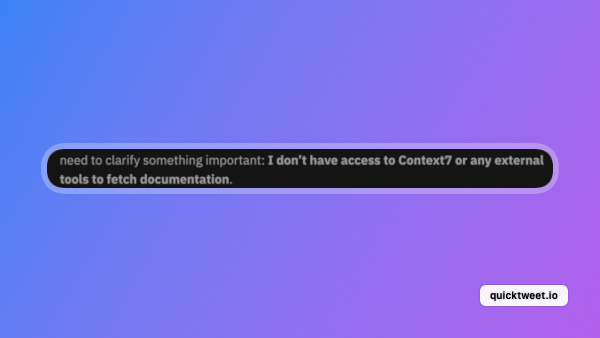 lioloc_dev's tweet image. Also @zeddotdev tells me i don’t have access to Context7’s mcp server but I have it installed… I tell it to “use context7” but it doesn’t, what am I doing wrong?? #buildinpublic