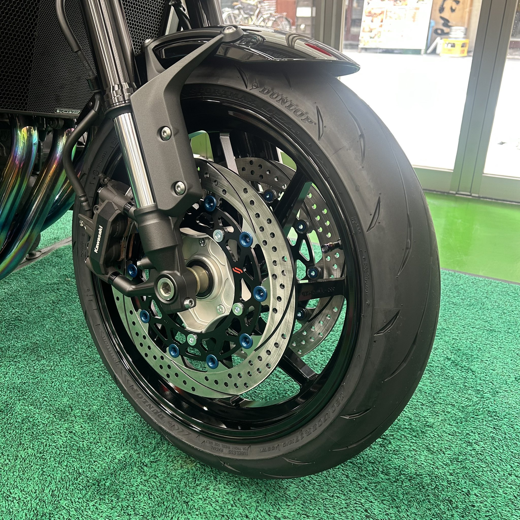 amaページ プレミアムレーシング Z900RS 大径化 φ320 ブルー<br>EMA07WL-BL
