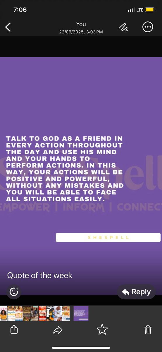SheSpelOfficial's tweet image. It's a new week, new beginnings, and a renewed opportunity to align your actions with divine purpose. Talk to God like a friend, let His wisdom guide you, and face every situation with confidence and grace.
#NewWeekMotivation #FaithlnAction #SheSpell