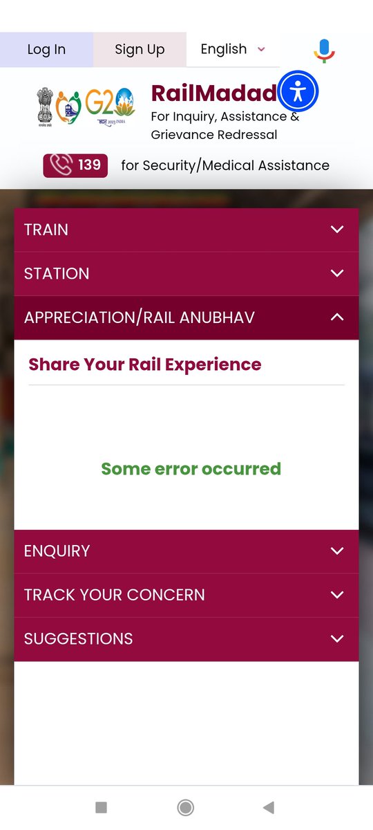 Workholicmit's tweet photo. @RailwaySeva @RailMinIndia
Shows an error after submission 
https://t.co/sXPsVreS5B https://t.co/YHiEDpZA3u