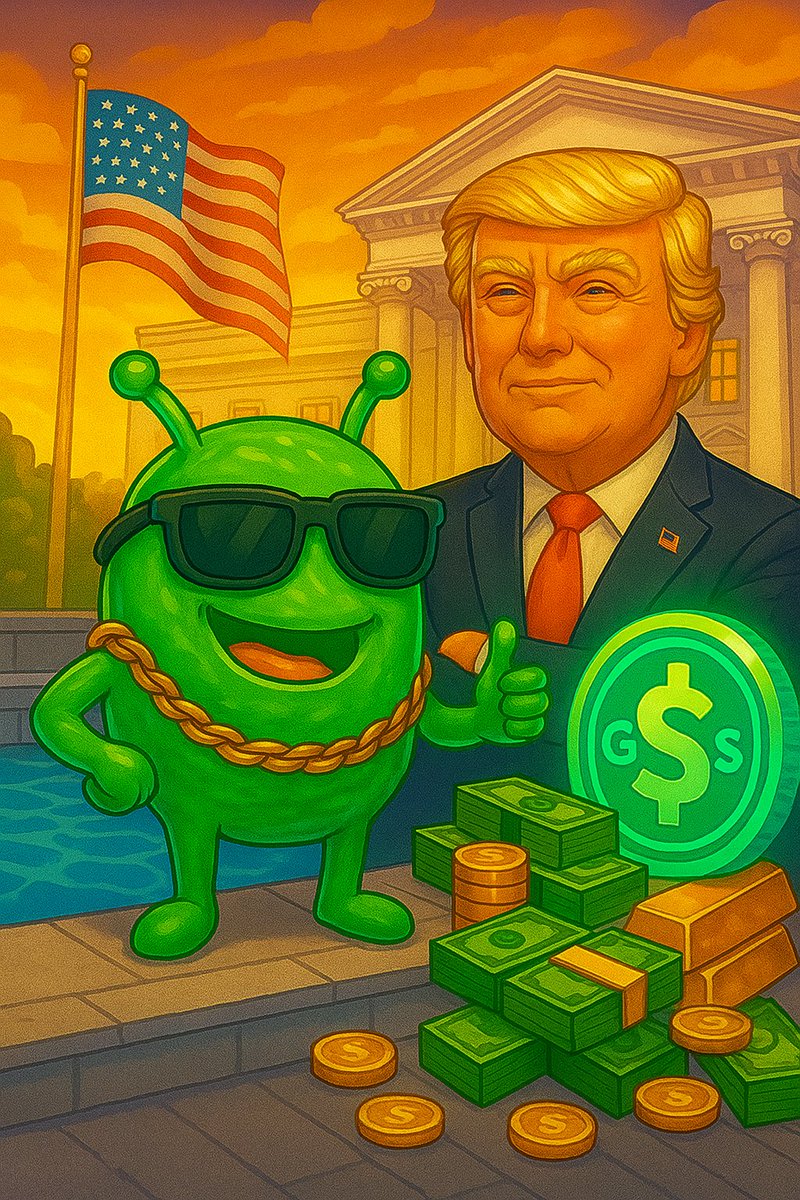 erbicho50's tweet photo. 🚨 Breaking: Erbicho just landed at the White House!
Crypto talks, stacks of cash, and big deals going down.
Even Trump had to meet the alien behind $GSYS. 🛸💼💰 @Rolando_GSYS @Rulando_Fun 
#rulandofun #blue20 $DAGSYS $GSYS https://t.co/4oOu40BF7t