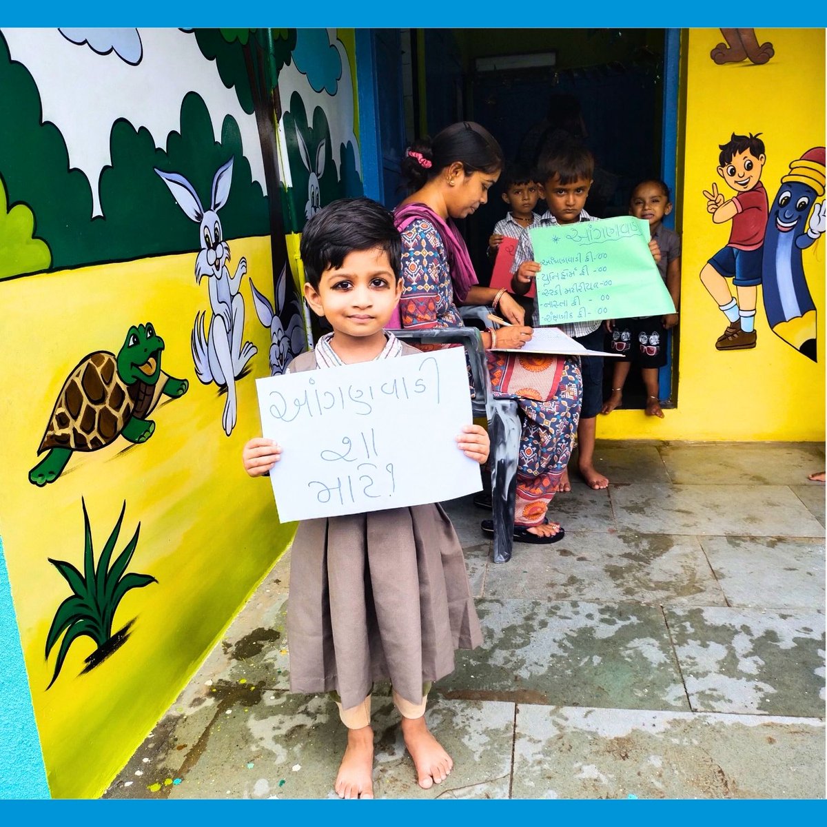 Anganwadi centres have reopened post-summer with a focused enrollment drive. Under the Anganwadi Development Program, AWWs are conducting home visits, putting up posters, and engaging in village outreach to ensure every child is enrolled and ready to learn.
#SRFFoundation
