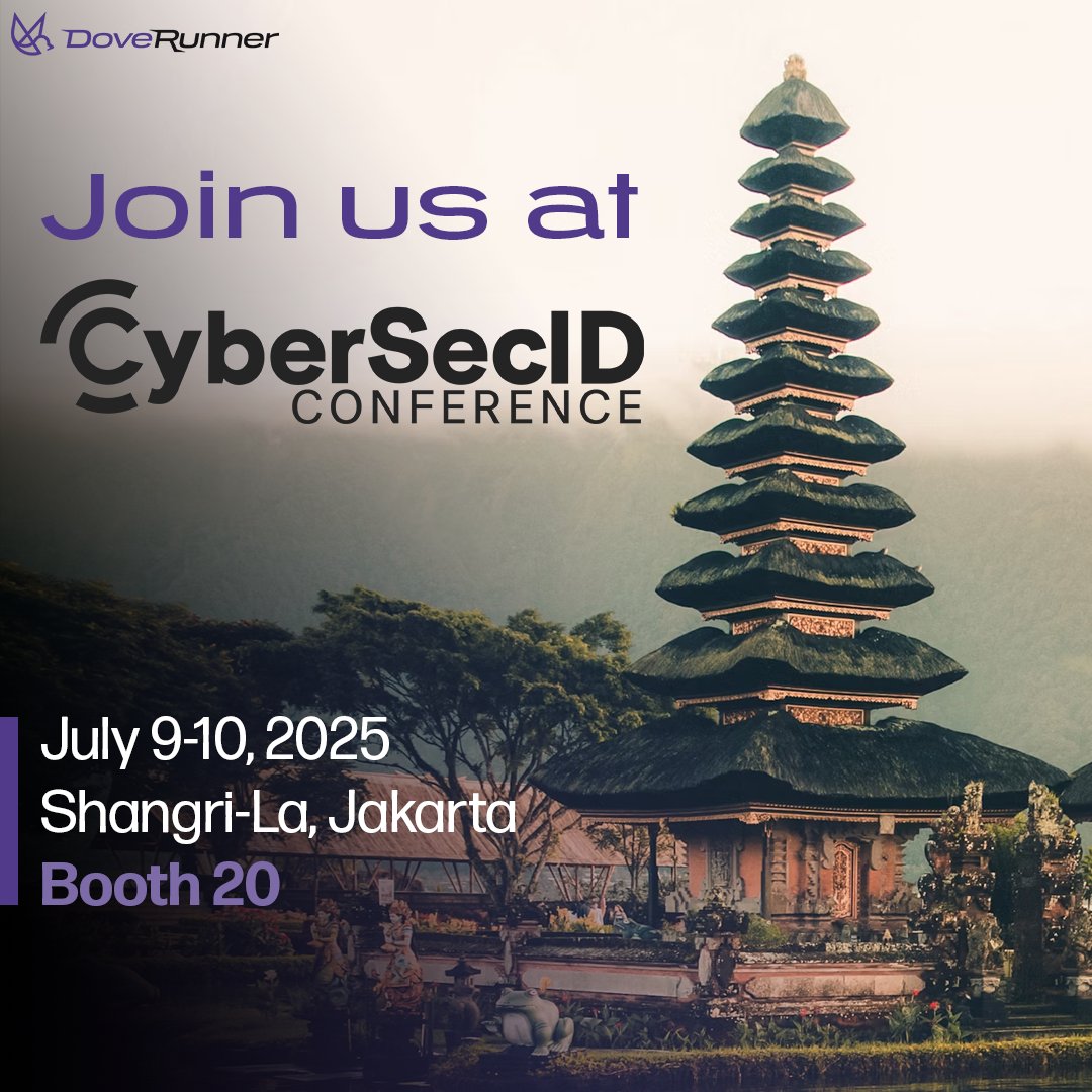 CybersecIndonesia Conference 2025 – We're Exhibiting!

📅 Want a one-on-one session? Schedule your meet here - lnkd.in/djdMeDPC

#CybersecID2025 #MobileAppSecurity #RASP #DoveRunner #Cybersecurity #AppProtection #Booth20 #CSID2025 CyberSecAsia.Org
