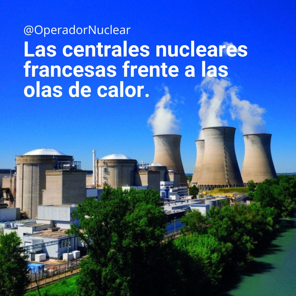 OperadorNuclear's tweet photo. Cada vez que hay una ola de calor, resurgen las noticias alarmistas sobre los reactores nucleares de Francia 🇫🇷 y sus supuestos problemas de refrigeración. Sin embargo, los datos desmienten el dramatismo.

Desde el año 2000, el impacto del calor en la producción nuclear francesa ha sido mínimo: una media del 0,3 % anual. Las pérdidas se concentran principalmente en seis centrales ubicadas en ríos de bajo caudal, como Bugey o Chooz.

Es importante aclarar que cuando un reactor reduce su potencia o se detiene durante una ola de calor, no es por riesgo para el núcleo, cuya seguridad está garantizada en todo momento. Lo hace para proteger el ecosistema acuático, evitando liberar agua demasiado caliente al río.

Además, muchas de estas paradas coinciden con tareas de mantenimiento programadas en verano, aprovechando que la demanda eléctrica es mucho menor que en invierno.

¿Se pueden mejorar aún más las condiciones de operación? Sin duda. La central de Palo Verde, en pleno desierto de Arizona (EEUU), utiliza aguas residuales tratadas de ciudades cercanas como sistema de refrigeración, junto con potentes torres. Una solución innovadora que demuestra que hay alternativas incluso en entornos extremos.

En Francia, algunas unidades como Bugey 4 y 5 ya cuentan con torres de refrigeración, lo que les permite seguir operando con altas temperaturas. Otras, como Bugey 2 y 3, aún dependen del agua del río Ródano y pueden verse temporalmente limitadas.

El cambio climático obliga a adaptarse, y el parque nuclear francés ya lo está haciendo.

Más datos, menos ruido. La energía nuclear sigue siendo esencial frente al cambio climático. También en verano.

https://t.co/SBvG7K5Tld