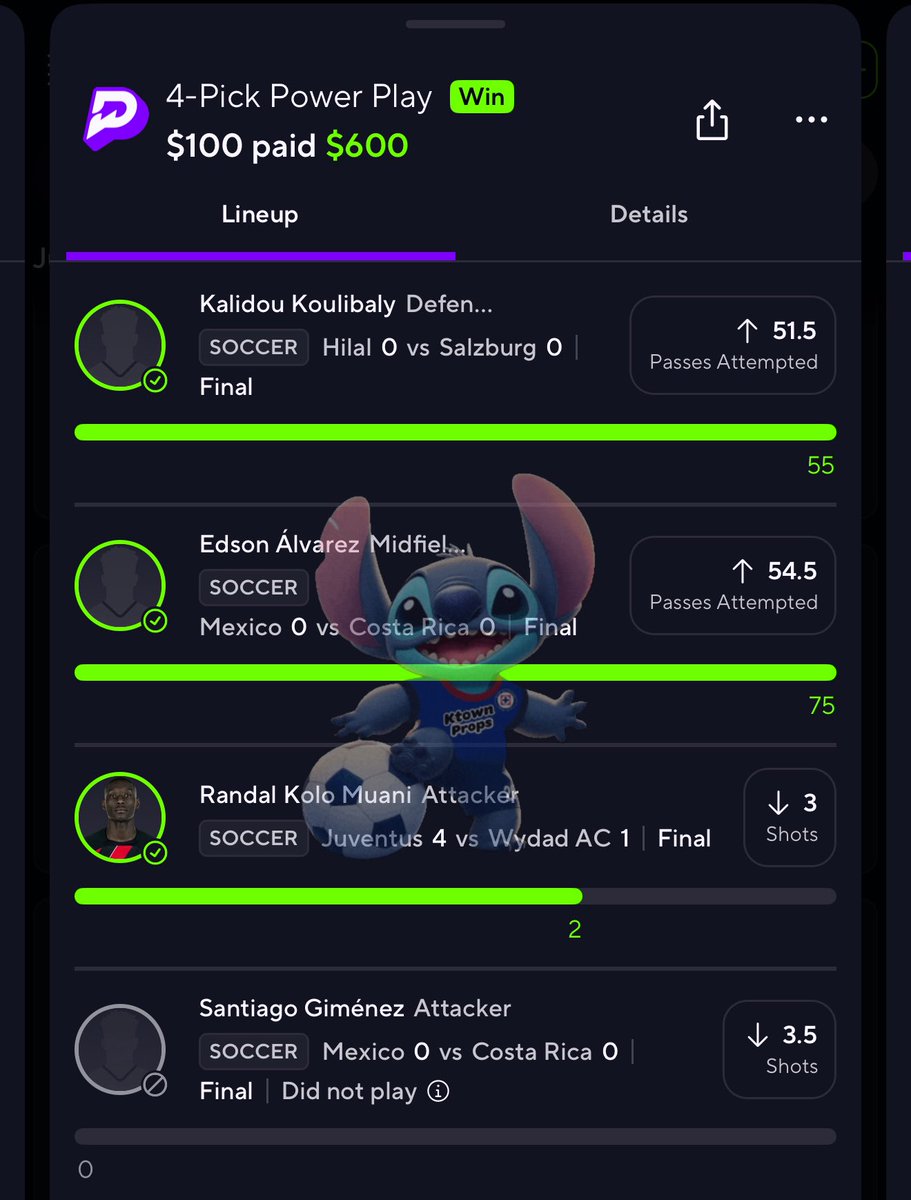 KtownProps's tweet photo. Some more cashed slips today ✅⚽️🎖️

Discord link:  🔗 👇

https://t.co/nzgZdkJzlh

#prizepick #gambling https://t.co/eR0Q1XBhr8