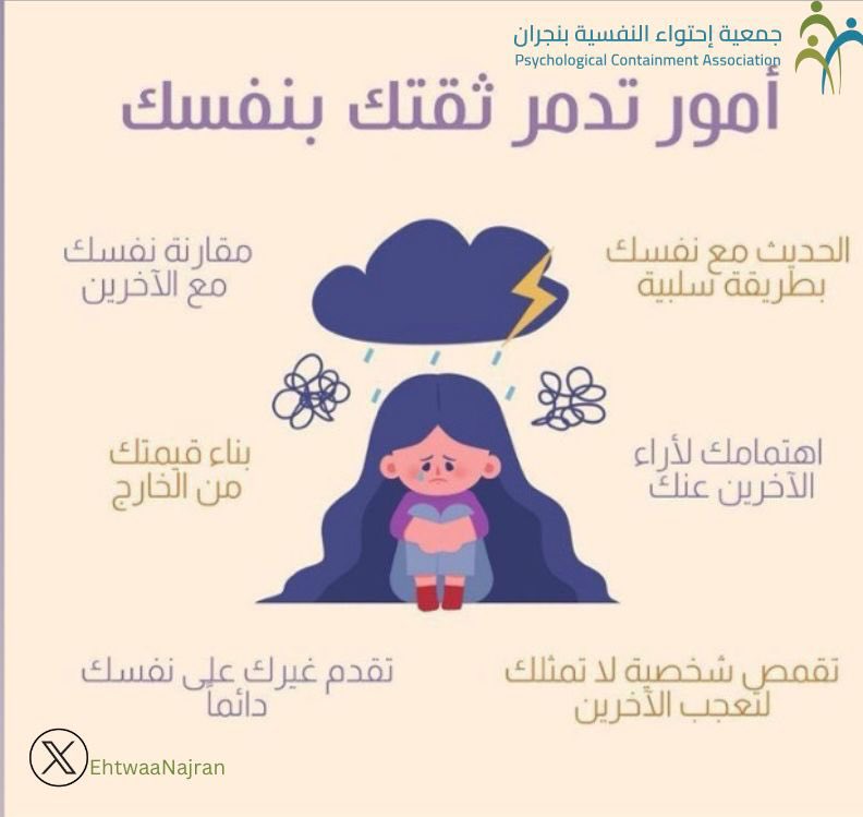 EhtwaaNajran's tweet photo. ثقتك بنفسك كنز ثمين فاحرص ألا تفرط بها ✨
توقف عن مقارنة نفسك بالآخرين أو التقليل من ذاتك وابدأ اليوم بالتقدير والرحمة لنفسك https://t.co/C3FZS4SBxk