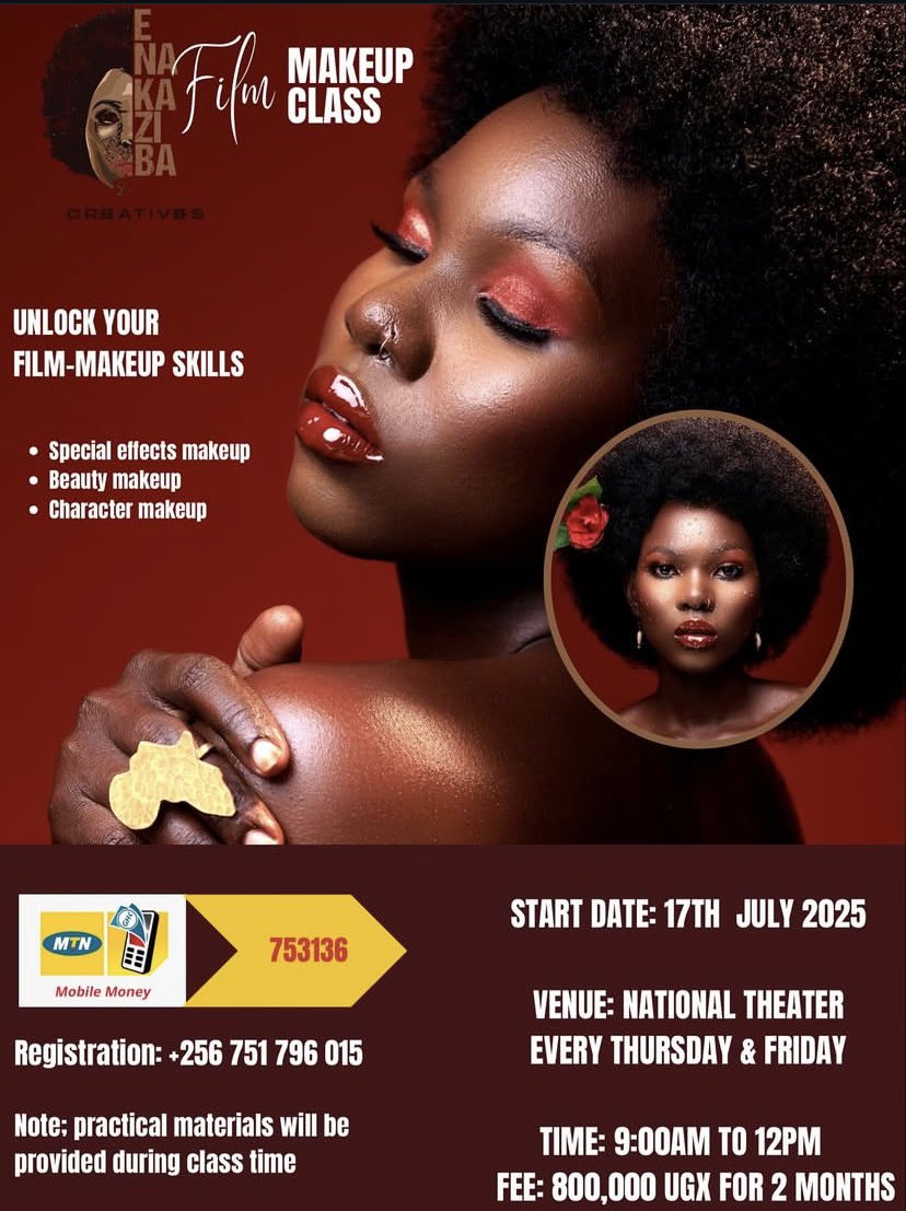 Women In Film Organization (@womeninfilmug) on Twitter photo Dreaming of working behind the scenes in film and TV, here is an opportunity for you <a href="/ENakaziba/">Esther Nakaziba</a> is organizing the Enakaziba Film Makeup Class providing you with a chance to learn hands-on skills in beauty, special effects, and character makeup. Dreaming of working behind the scenes in film and TV, here is an opportunity for you <a href="/ENakaziba/">Esther Nakaziba</a> is organizing the Enakaziba Film Makeup Class providing you with a chance to learn hands-on skills in beauty, special effects, and character makeup.