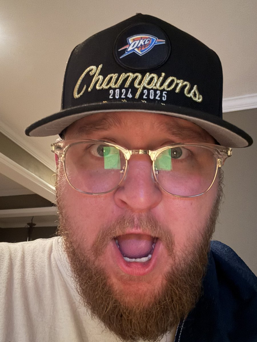 zvanover11's tweet photo. 16/16!!!!!!!!!!!

 WE DID IT!!! WE’RE CHAMPIONS MAN!!! I’m so pumped for this team and this city. So proud of the fellas! This has been the greatest thread I’ve ever made and I’m blessed to follow the greatest team ever! 

#THUNDERUP https://t.co/ivrYfHtAME