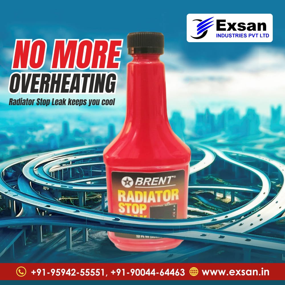 💧 Stop radiator leaks in their tracks!
Exsan Radiator Stop Leak seals fast, prevents rust, and keeps your engine cool – no dismantling needed.
🚗 Compatible with all coolants | No clogging
📍 Virtual tour: bit.ly/3TgxmM1
🌐 EXSAN.IN ☎️ +91 95942 55551 |