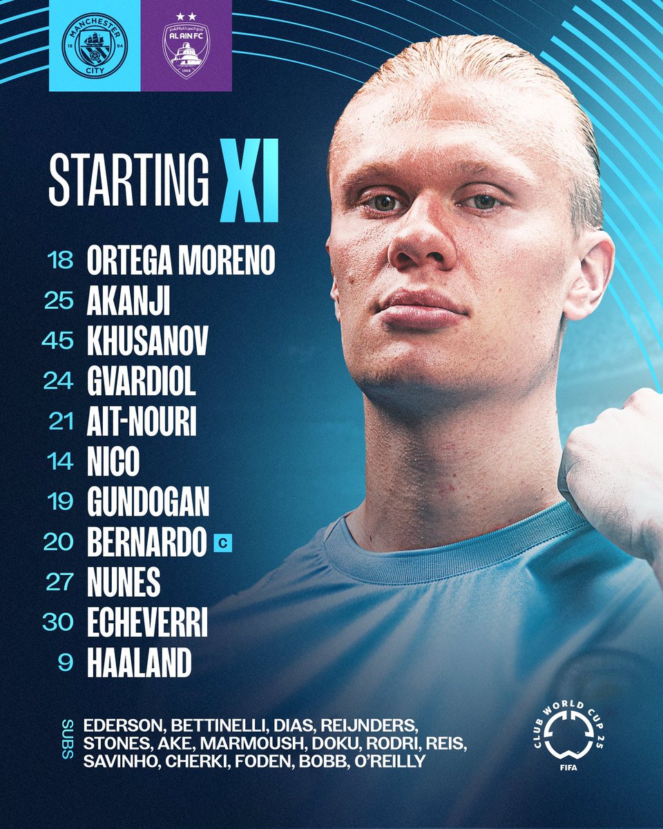 This is man city's starting 11 in their first 2 CWC games... This is 22 different players being played, it makes me wonder where Arteta and Maresca learnt their own coaching from...Because pep is the god of rotation, but u see those 2 clowns? Until player faint b4 them go rest.