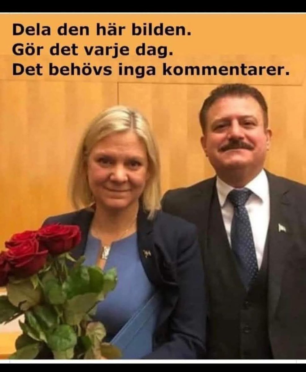Glöm inte att dela. Varje dag, ända fram till valet ska vi påminna om sossarnas kopplingar till muslimska brödraskapet och andra islamister i Sverige

.