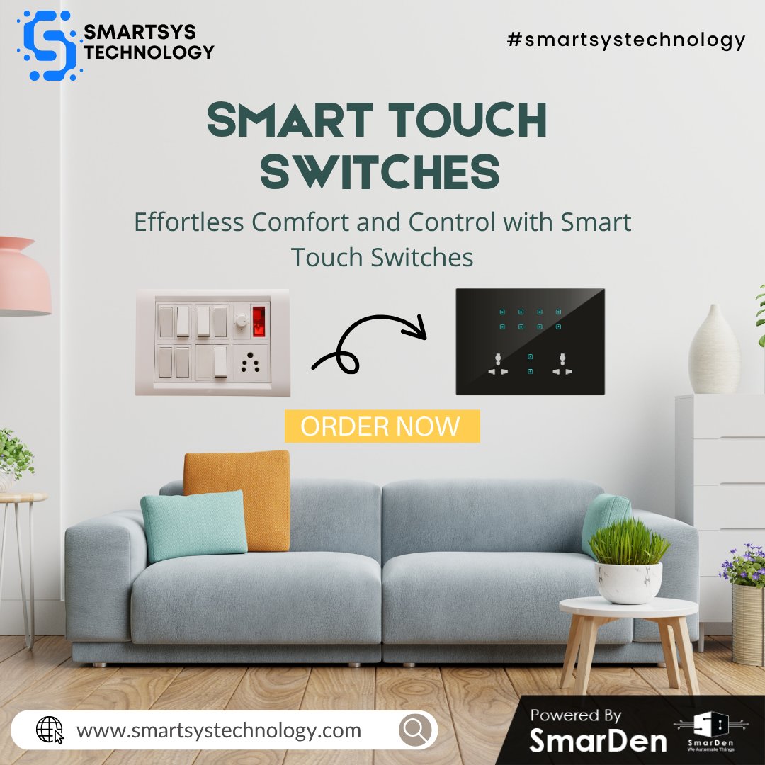 smartsystech_'s tweet image. Tired of outdated switches? ⚡
Upgrade to sleek, smart touch switches with SmartSys Technology and control your home like never before!
🔗 smartsystechnology.com

#SmartHome #TouchSwitch #HomeAutomation #SmartLiving #SmartSysTechnology #SmarDen #guwahati