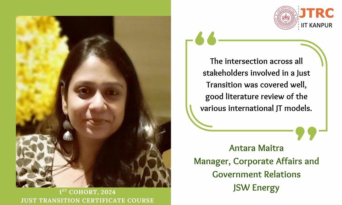 🎓 Planning to attend the certificate course on just transition?

Listen to our Cohort 1!

📚 Applications are now open for the second cohort, with limited scholarships available!

🔗docs.google.com/forms/d/e/1FAI…
