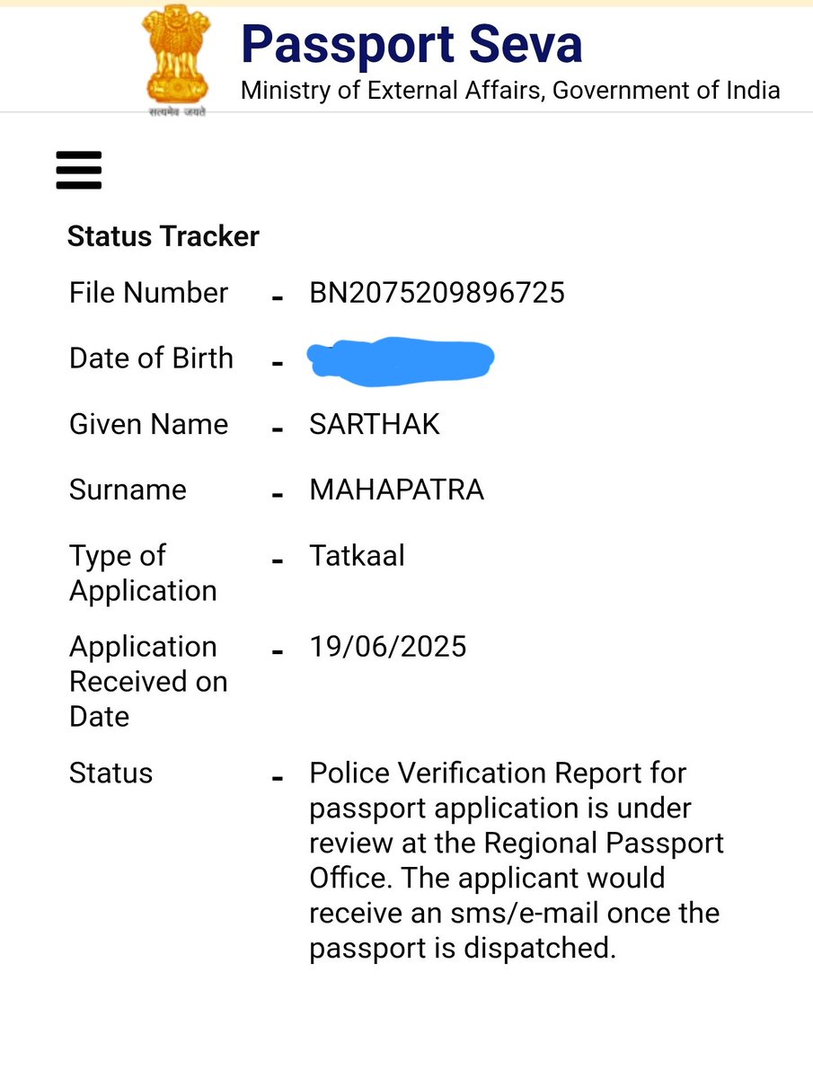 sarthakm's tweet photo. @rpobengaluru @CPVIndia @passportsevamea @rpobengaluru @CPVIndia @passportsevamea 
I have tried writing, calling, tweeting. Feeling helpless here

I  had applied for Tatkal passport on 19 June, its been waiting to dispatch for last 3 days now. I am traveling this week.  Please help.  File no : BN2075209896725 https://t.co/aaSAiAQ4BL