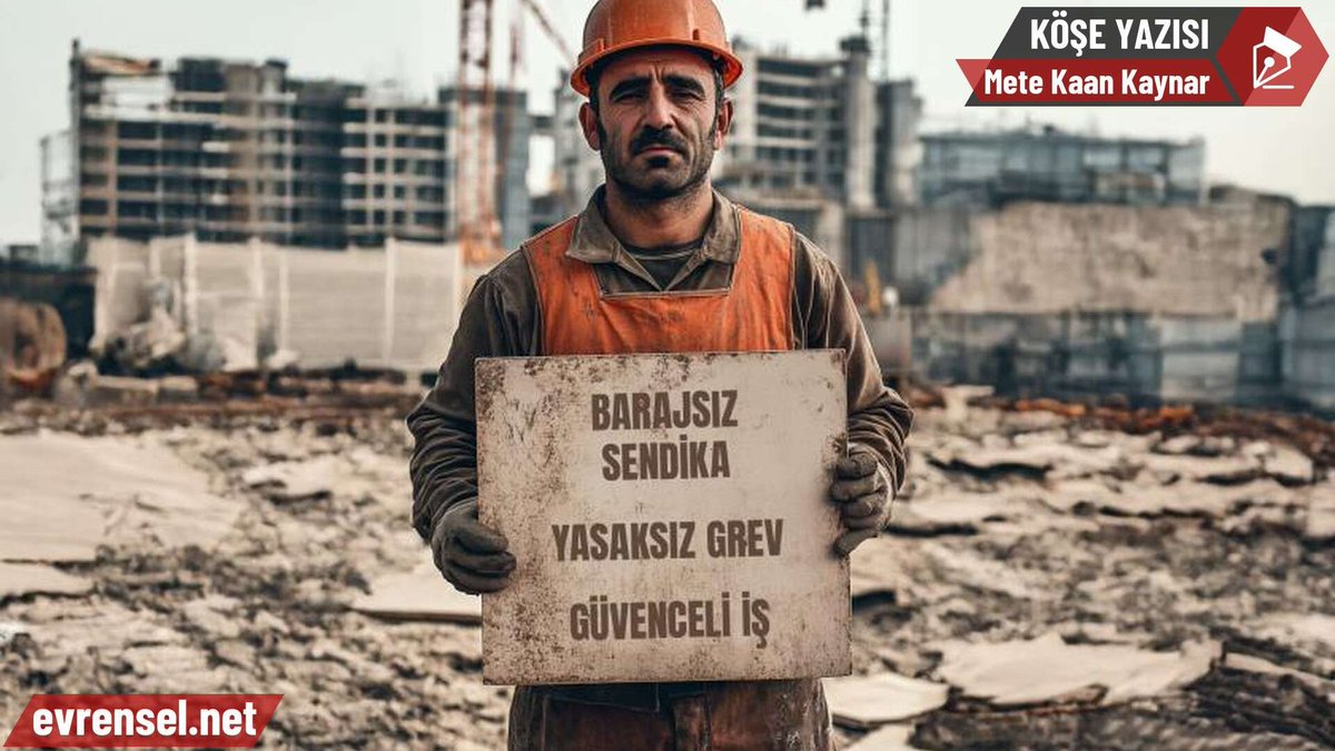 Evrensel Gazetesi (@evrenselgzt) on Twitter photo Barajsız sendika, yasaksız grev ve güvenceli iş: İşçilerin yasası
✒️ Mete Kaan Kaynar (<a href="/metekaan_kaynar/">ᗰETE KᗩᗩN KᗩYᑎᗩᖇ</a> ) yazdı
evrensel.net/yazi/97177/bar… Barajsız sendika, yasaksız grev ve güvenceli iş: İşçilerin yasası
✒️ Mete Kaan Kaynar (<a href="/metekaan_kaynar/">ᗰETE KᗩᗩN KᗩYᑎᗩᖇ</a> ) yazdı
evrensel.net/yazi/97177/bar…