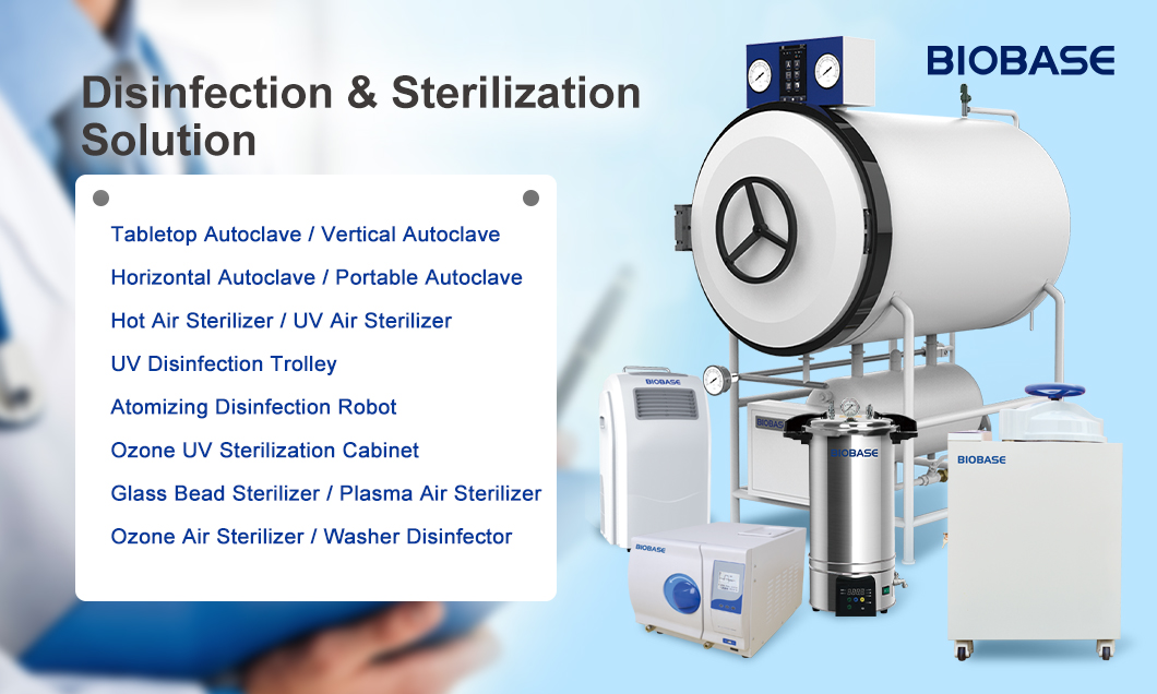 BIOBASE_CHINA's tweet image. Sterilize. Sanitize. Safeguard.
Our lab disinfection tools keep contamination away and precision intact. 🔬
💡 Autoclaves | UV Sterilizers | Biosafety Cabinets
biobase.com/product-list/d…
#LabSafety #Sterilization #CleanLab #ScienceTools