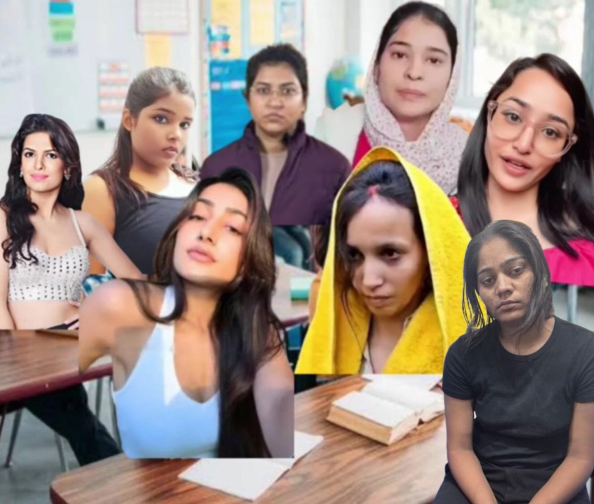 Teacher:- Why do you not talk to girls in this class 
Meanwhile girls in my class:-