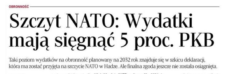 Bardzo dobra wiadomość! 

✅To dzięki działaniom rządu Prawa i Sprawiedliwości doszło do skokowego wzrostu wydatków na obronność. 

✅Postulowaliśmy o zwiększenie wydatków do 5% PKB już na początku 2024 roku. 

❌Niestety obecna ekipa rządowa ma problem z wykonywaniem budżetu. W