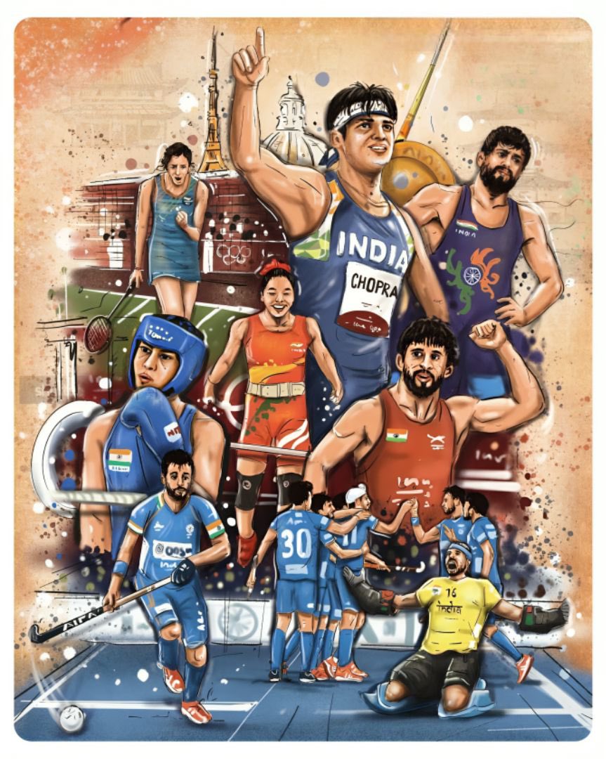 Awhadspeaks's tweet photo. Today, we celebrate the spirit of the Olympics...unity, excellence, and determination.

And we salute our Indian Olympians who turn these values into reality every time they step onto the world stage! 

#InternationalOlympicDay
#Olympics #IndiaAtOlympics https://t.co/WPkQfBJCTx