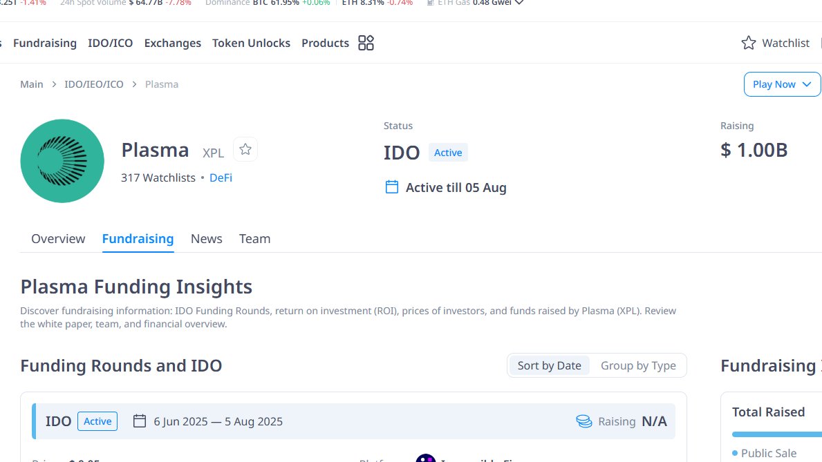 Alo <a href="/PlasmaFDN/">Plasma</a> Con Hàng Tổng Đã Raise Đủ 1 Tỏi Đô, chỉ 1 Task duy nhất ở Galxe, chỉ có 65k người tham gia thôi! 😂😂😂

👉Task này có thể End bất cứ lúc nào nên mọi người thấy bài này của Gấu cố gắng hoàn thành sớm nhé chỉ vài phút thôi làm Done 🥰🥰🥰 

-Link