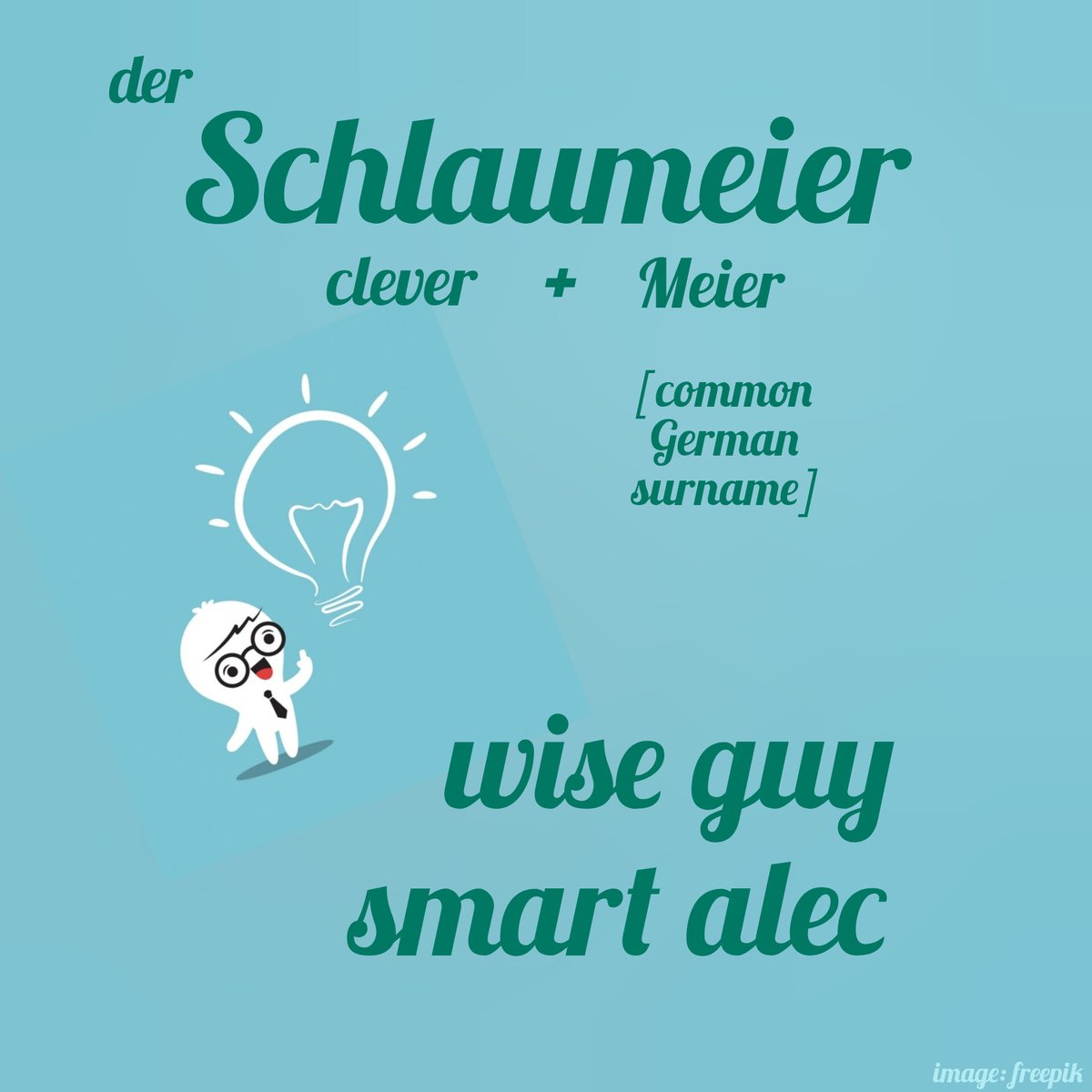 Today's random #German word of the day is this. 

📢 m.dict.cc/deutsch-englis…

Be clever. #LearnALanguage
