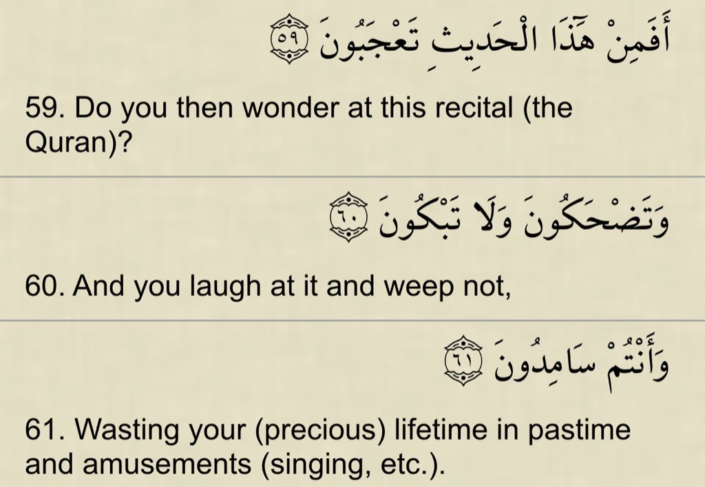 omoalhajaabiola's tweet photo. Do you then wonder at this recital (the Quran)? https://t.co/G8IqYSktse