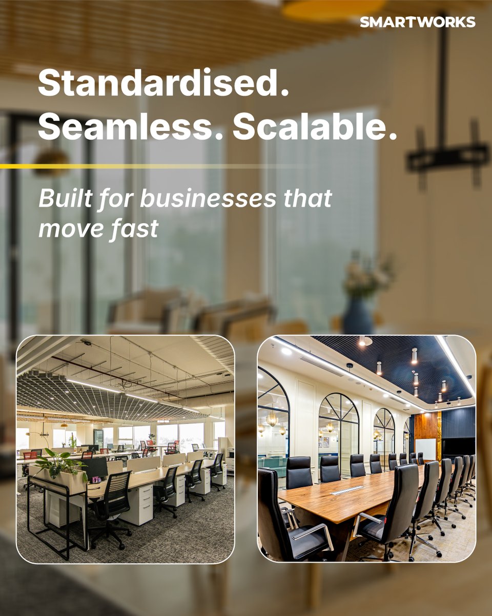 #Smartworks Managed Workspaces, Built Around Your Business. 

Skip the hassle of multiple partners. Enquire about solutions tailored to your workspace needs today. To know more, visit bit.ly/4ebqmd4

#Smartworks #ManagedWorkspaces #FlexSpaces #ManagedOffices