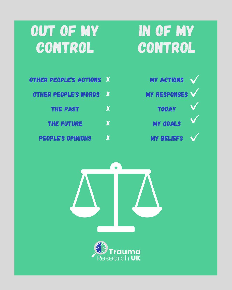 There’s so much in life we can’t control and yet, we often carry the weight of it all.

Your power lies in shifting your focus to where your energy can make a real difference. 

Let go of what isn’t yours to carry and reclaim what is 💙💚