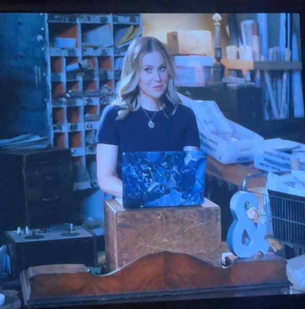 Happy #McInerneyMonday #POstables Shane looking radiant in blue. Her wardrobe in #VowsWeHaveMade is tied with her wardrobe in the latest movie. ☺️ #SignedSealedDelivered <a href="/hallmarkchannel/">Hallmark Channel</a>