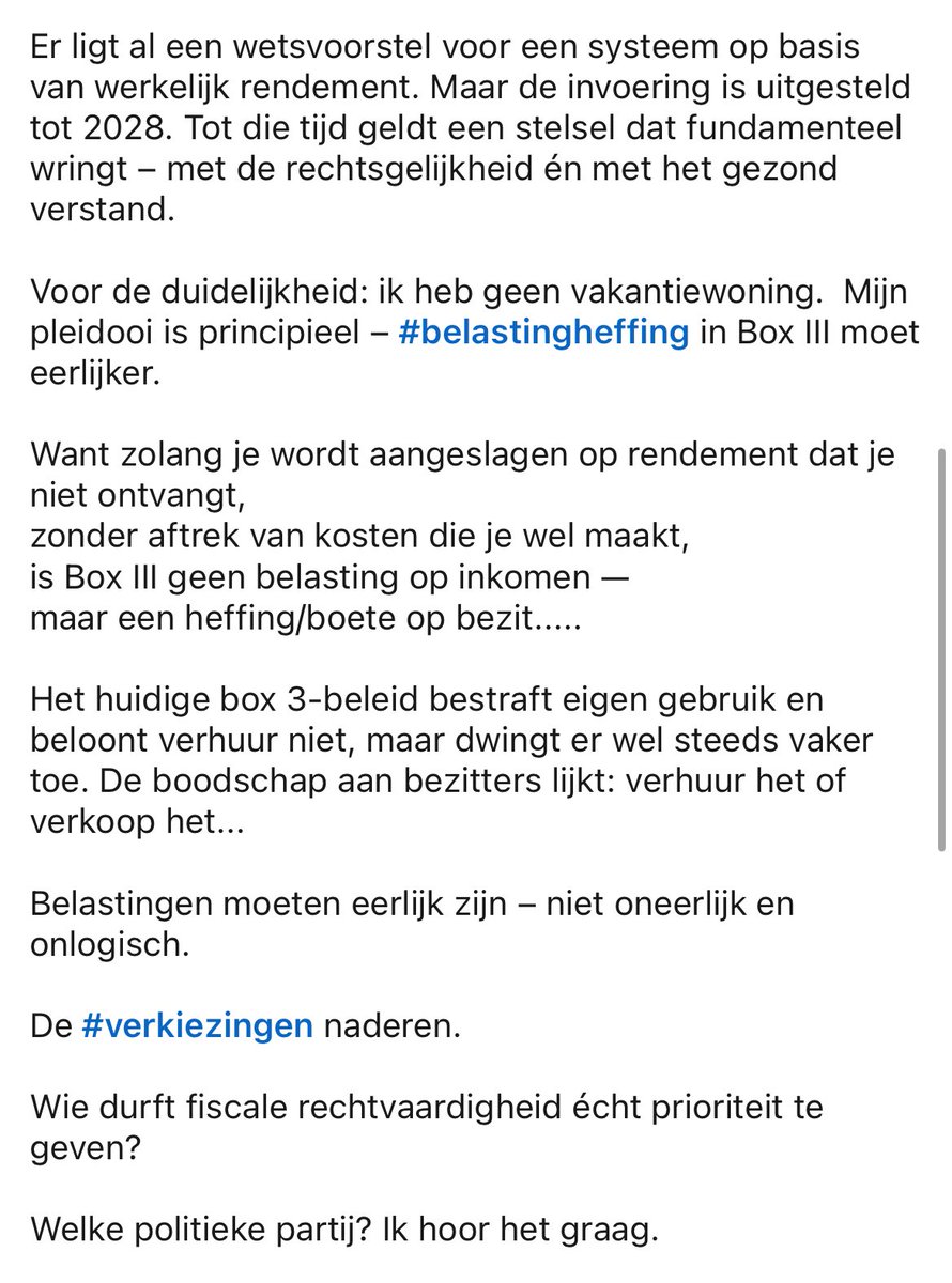 Ja Box 3. De diefstal van de hardwerkende Nederlander. 

Dit kan zo toch niet <a href="/henkvermeer/">Henk Vermeer</a> <a href="/MonaKeijzer/">Mona Keijzer</a> ?!

linkedin.com/posts/activity…

x.com/helenemaat9329…