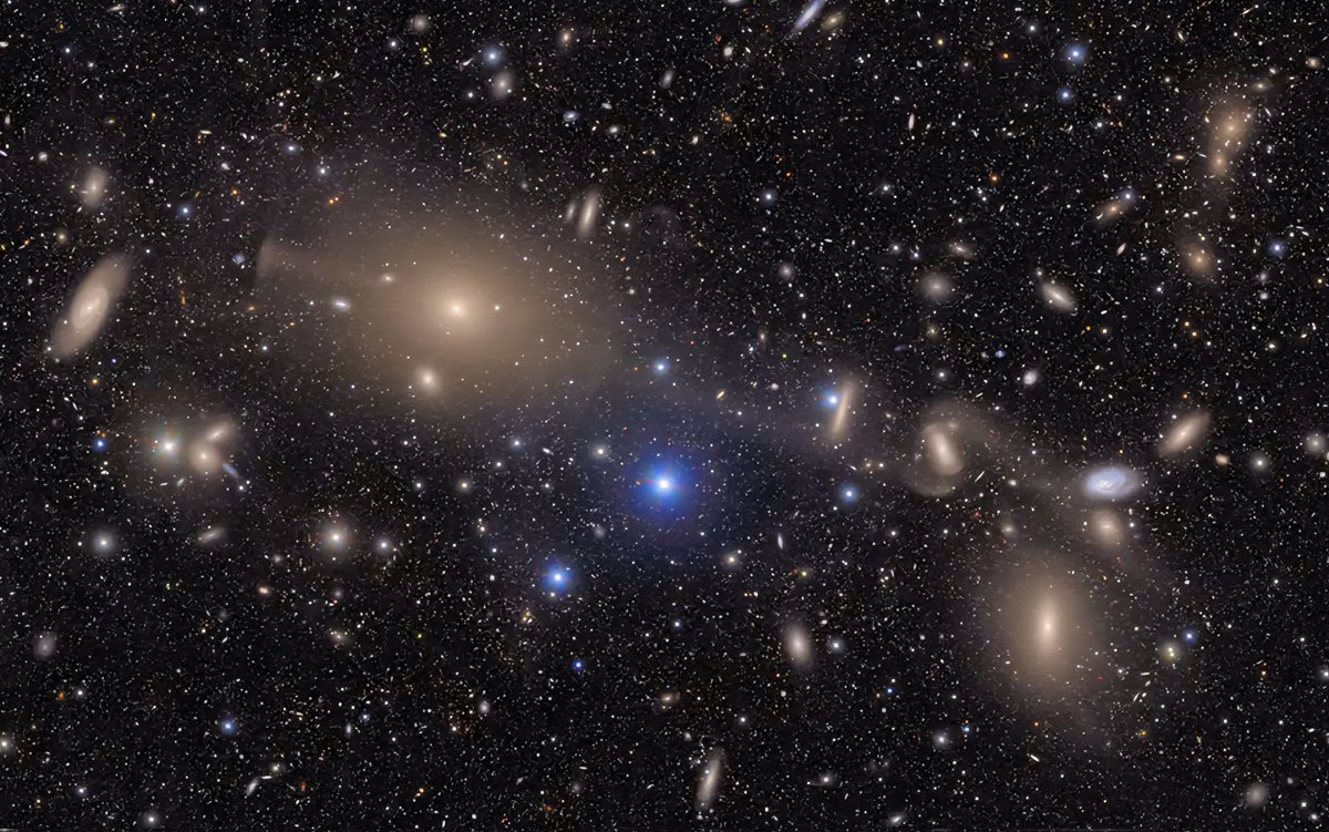 Once again, the view way up there is far more beautiful than the view down here. You're looking at the FIRST IMAGES from the state-of-the-art Vera Rubin Observatory! These are of the Virgo cluster, a cluster of over 1000 gravitationally bound galaxies, 50 million light years