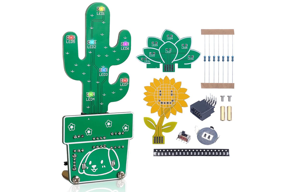 ICStation13's tweet image. 🌱✨ DIY Potted Plant Soldering Kit! A fun way to learn SMD soldering while creating a charming desktop decoration. Ideal for STEM learning, electronics projects, and DIY enthusiasts!

👉 Order here: shorturl.at/THxLG
#SolderingProjects #ElectronicKits #DIYPlanter