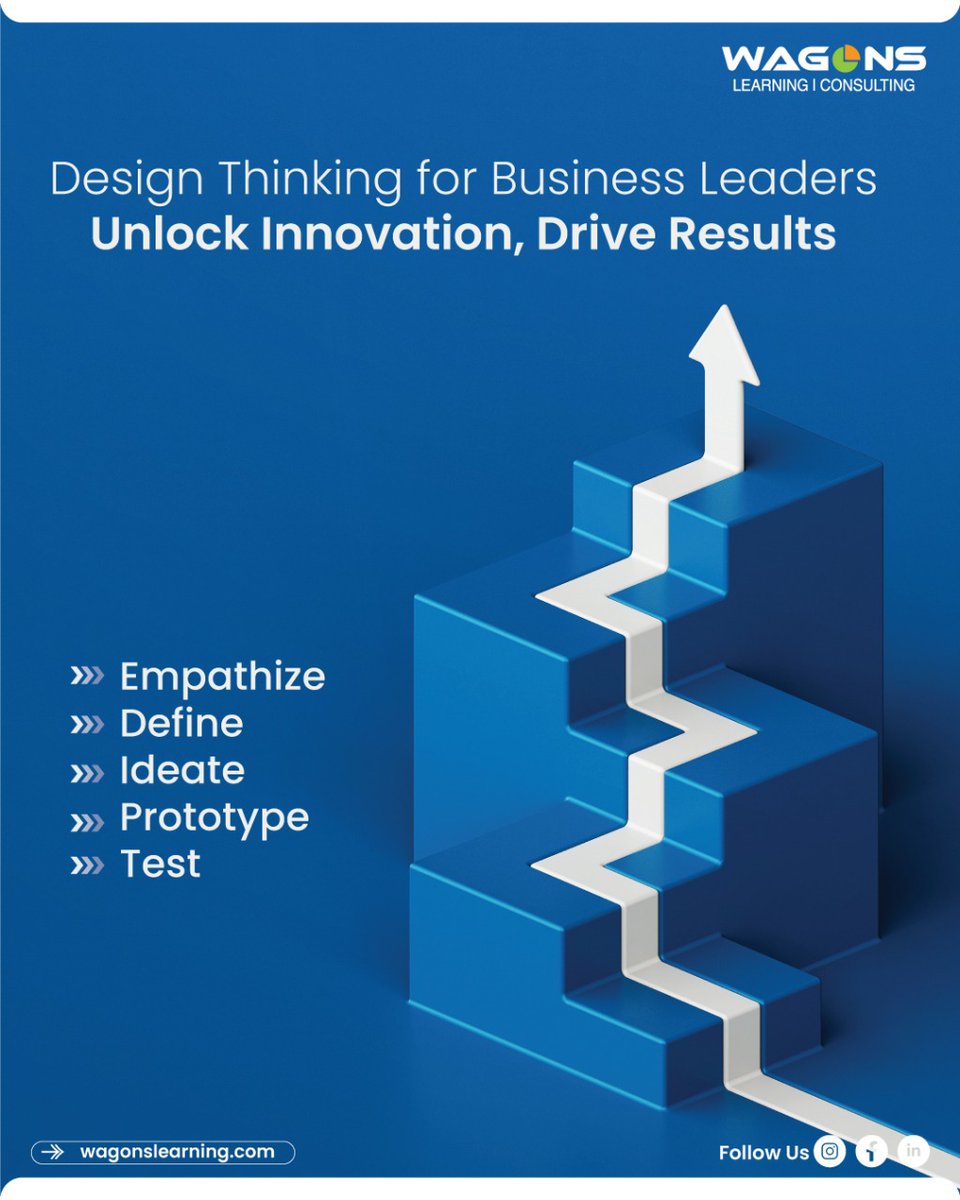 WagonsLearning's tweet image. Design Thinking for Business Leaders
Unlock Innovation | Drive Results

From Empathize to Test — we guide leaders through every stage of transformation.
💡 Think Big. Act Smart. Lead with Design.

#WagonsLearning #DesignThinking #LeadershipDevelopment #Innovation