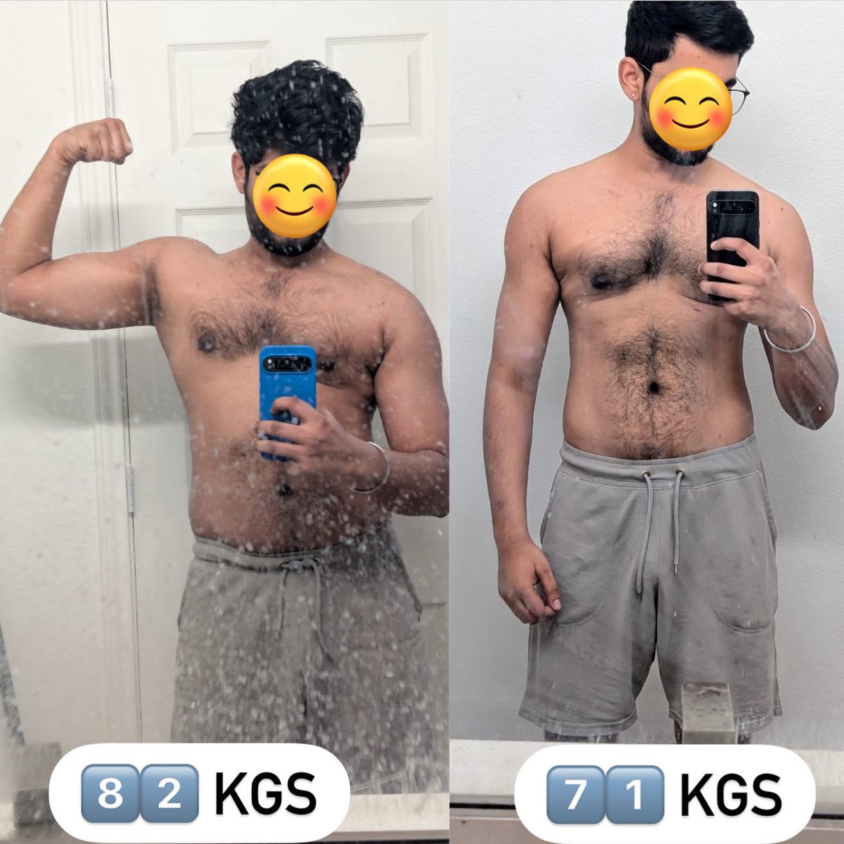 SrinivasFitness's tweet image. Team @SrinivasFitness Transformation 😇✌🏽 

#ClientResults 🔥