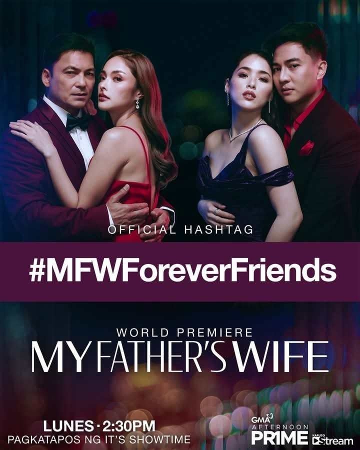 <a href="/KapusoBrigade/">KAPUSO BRIGADE</a> Must watch this teleserye ang babago ng hapon niyo

#MFWForeverFriends
MY FATHER'S WIFE
<a href="/KapusoBrigade/">KAPUSO BRIGADE</a>
<a href="/ind1oBattalion/">Kapuso Brigade | IND1O Battalion 🦋</a>